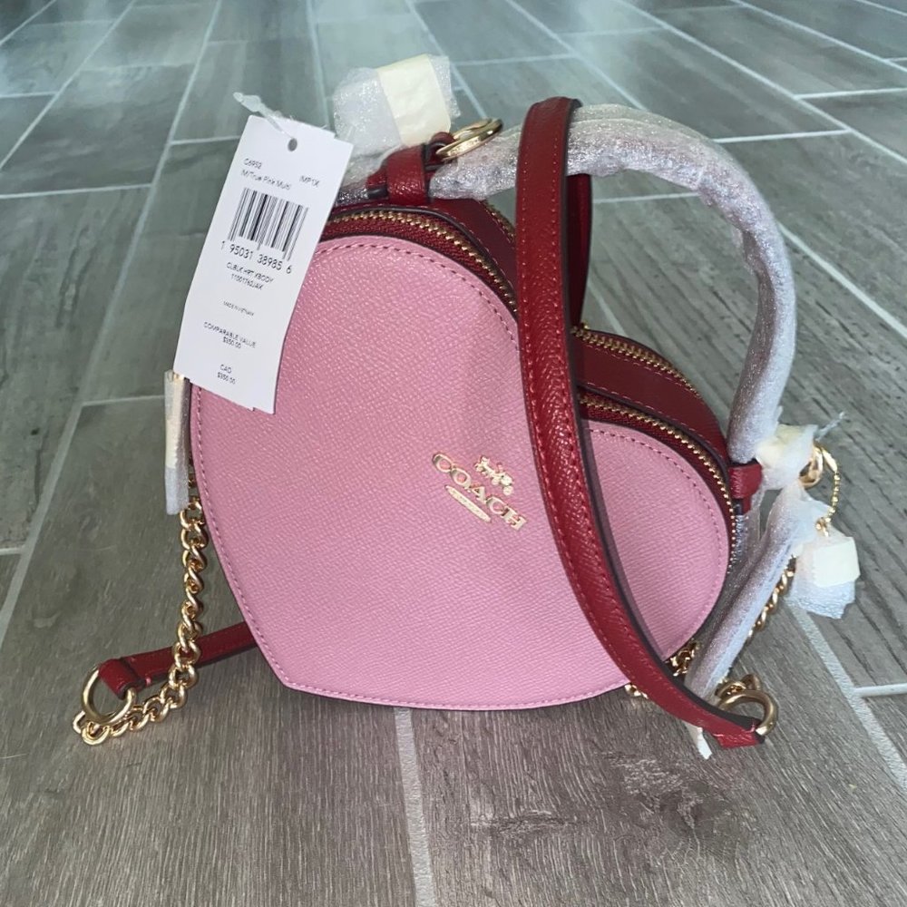 COACH Heart Crossbody Bag in Colorblock Valentine's Day